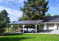 Altana Fotowoltaiczna Carport 9,9KWp Drewniana Wiata Samochodowa... OGłOSZENIA Bazarok.pl